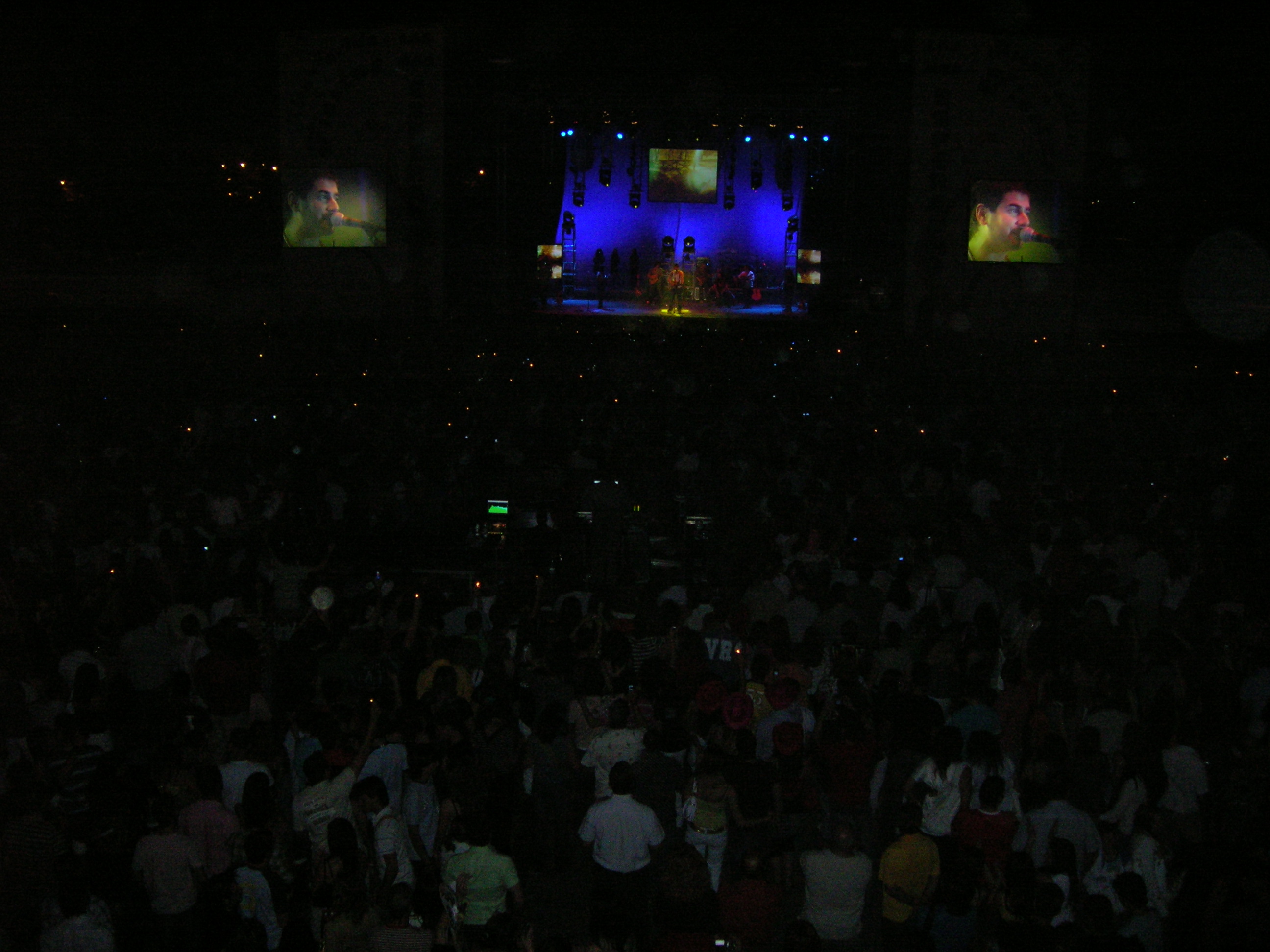 Melendi en concierto, 2007.
